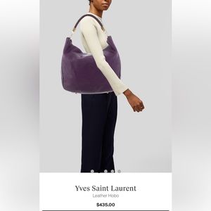 AUTHENTIC YSL leather hobo purse ( purchased on the Real Real).